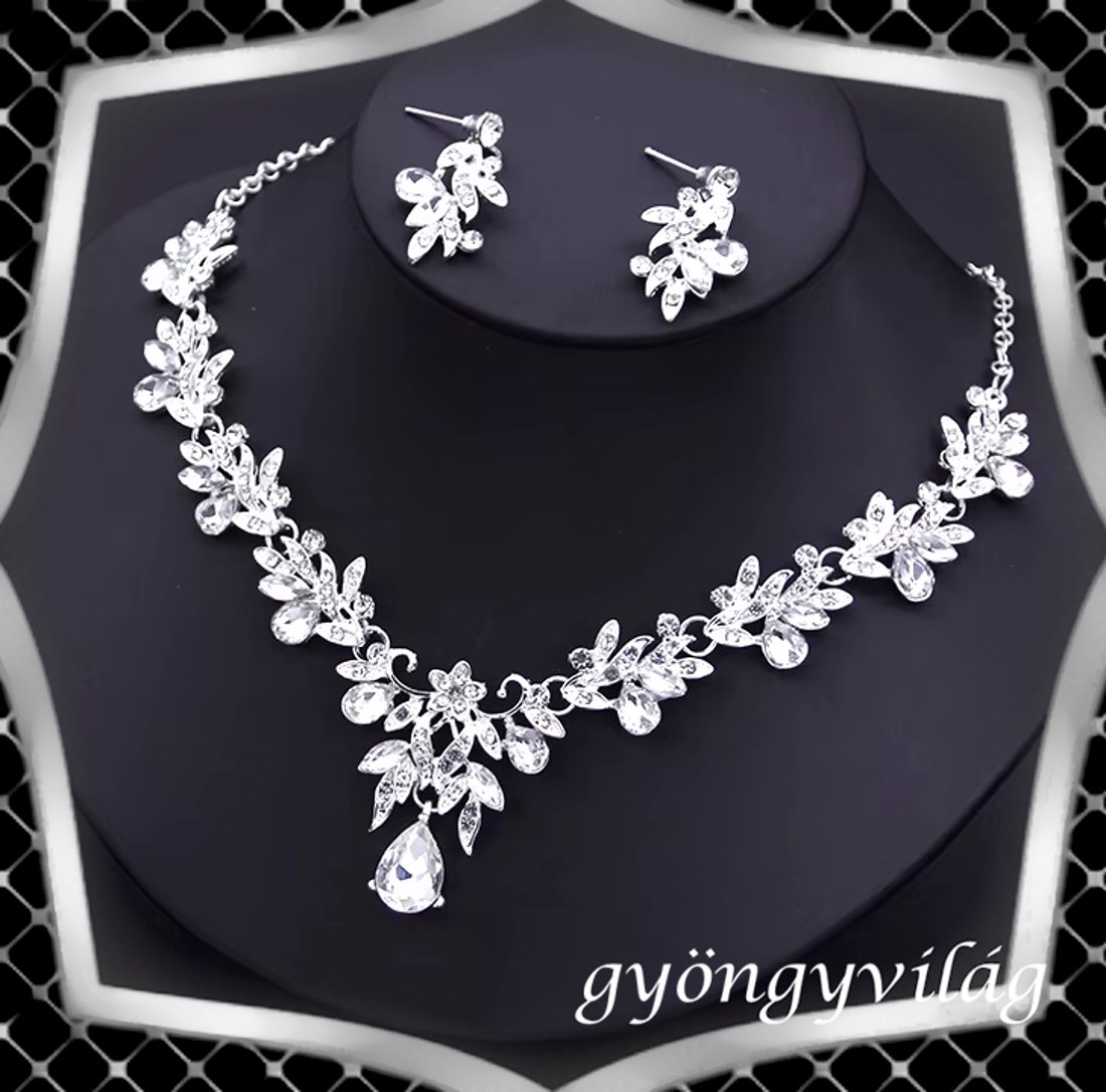  Nunta, mireasa, set de bijuterii casual, ES-SZÉ99 - accesorii nuntă - bijuterii mireasă - set bijuterii de mireasă - Artynos.ro