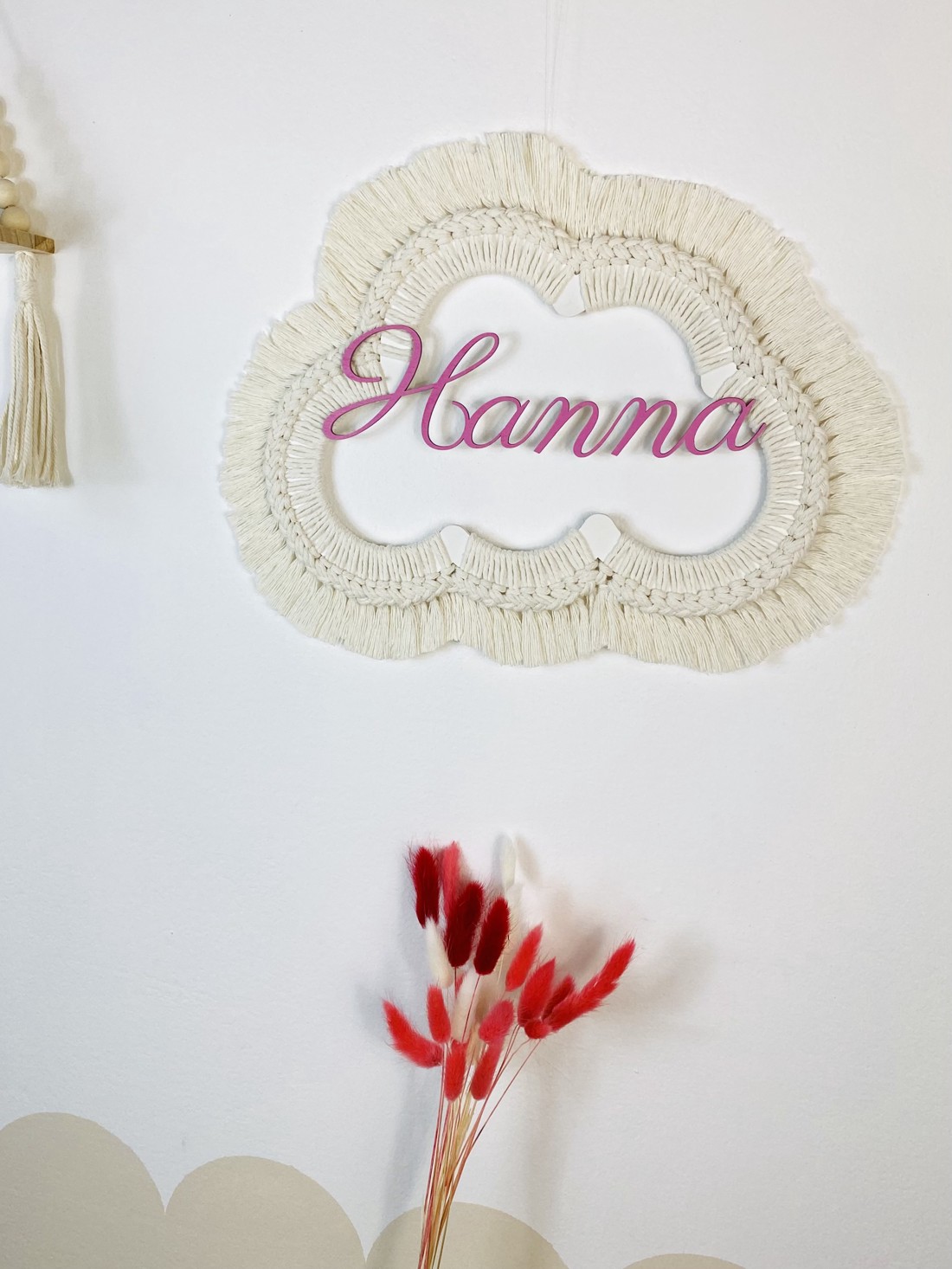 Personalizat macramé nor pentru copii și copii decorare de perete cameră - - Artynos.ro Personalizat macramé nor pentru copii și copii decorare de perete cameră - - Artynos.ro