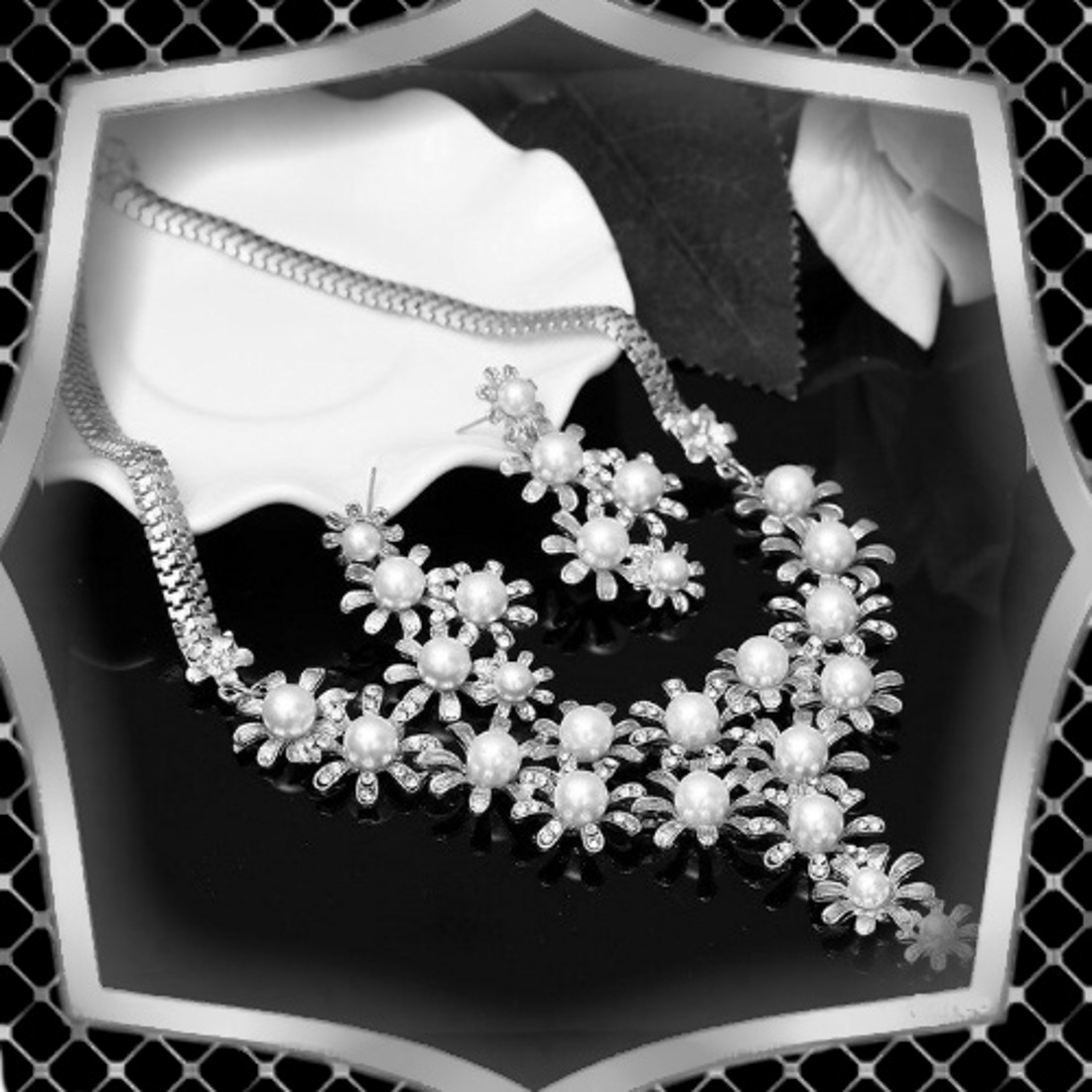 Seturi de bijuterii: nunta, mireasa, set de bijuterii casual, ES-SZÉ34-e alb - - Artynos.ro Seturi de bijuterii: nunta, mireasa, set de bijuterii casual, ES-SZÉ34-e alb - - Artynos.ro