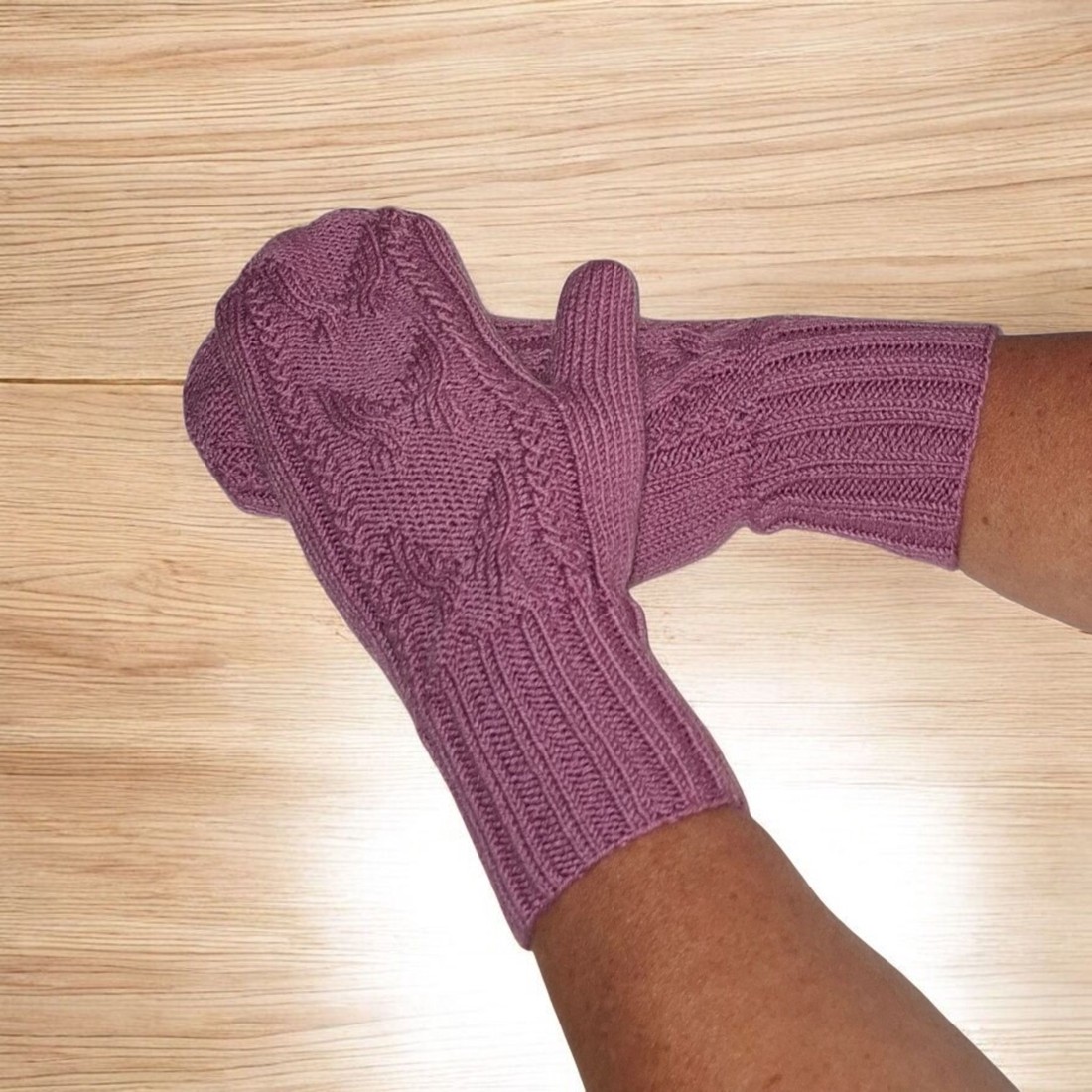 Mănuși tricotate manual cu un singur manșon -  - Artynos.ro