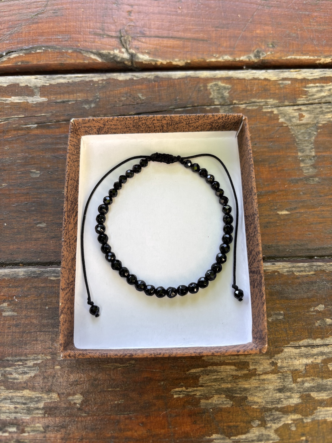 Bratara neagra unisex onix - bijuterii - brățări - brățară cu mărgele - Artynos.ro