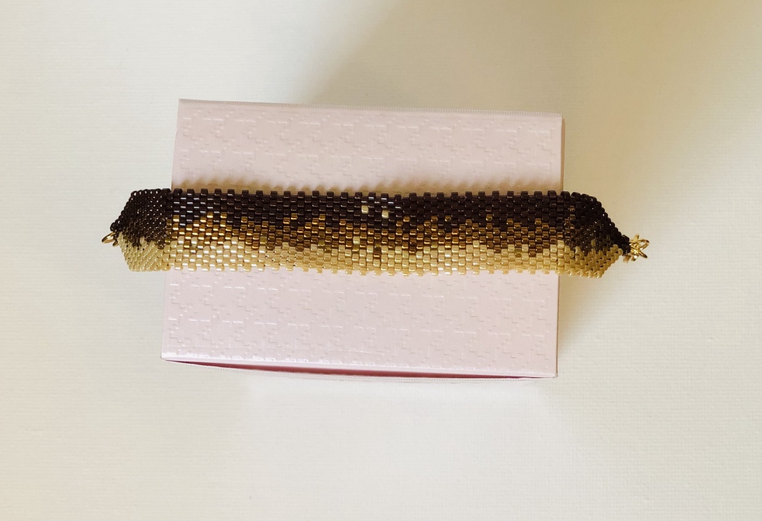 Bratara lata Tigru - bijuterii - brățări - brățări din mărgele - Artynos.ro