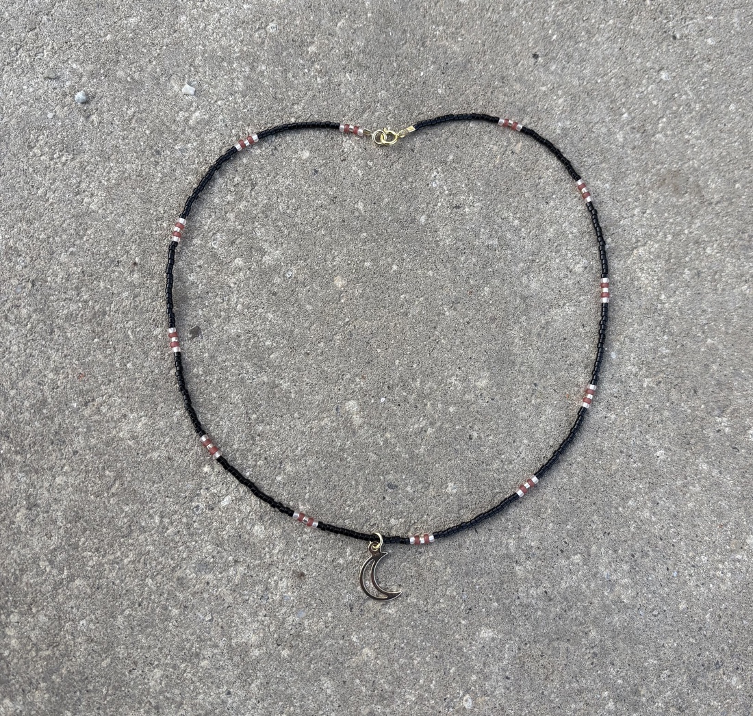 Colier margele Luna - bijuterii - coliere - pandative - Artynos.ro