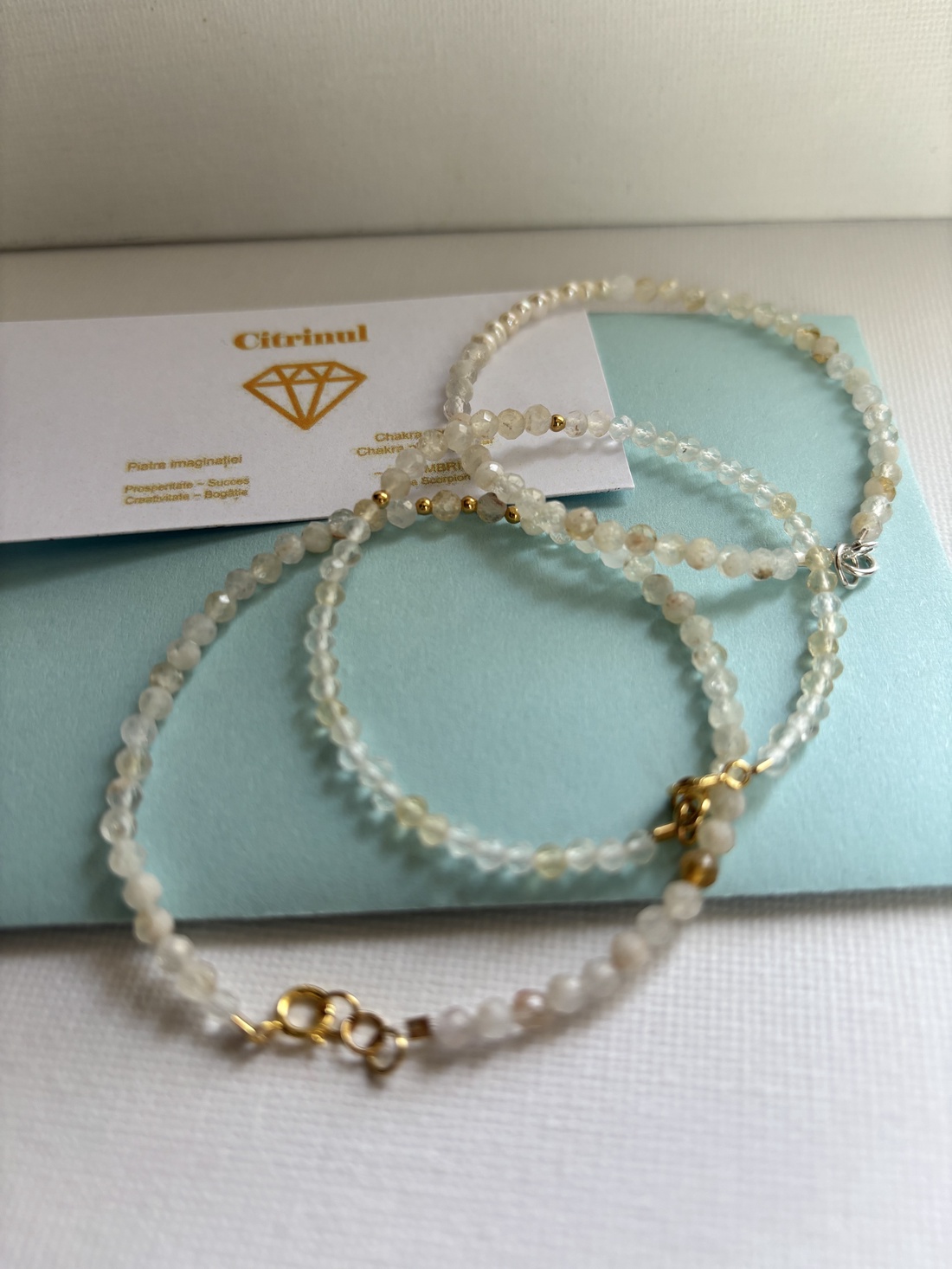 Bratara citrin si argint sau perle de cultura - bijuterii - brățări - brățări din pietre semiprețioase - Artynos.ro