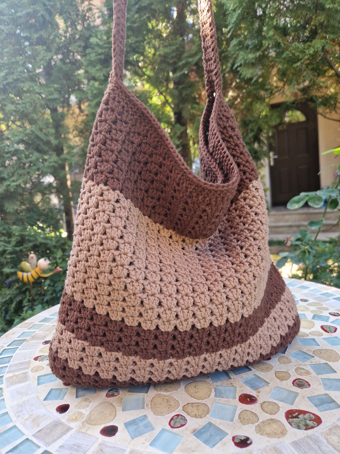 Geanta de umar crosetata - genți și portofele - genți de mână și umăr - geantă casual - Artynos.ro