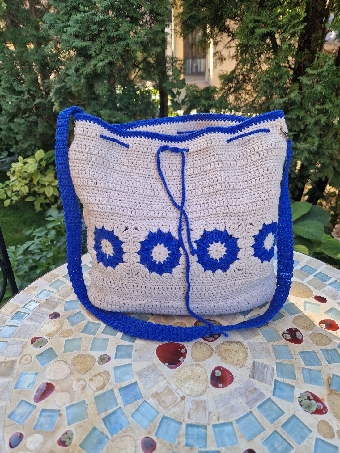 Geanta de umar crosetata - genți și portofele - genți de mână și umăr - geantă casual - Artynos.ro