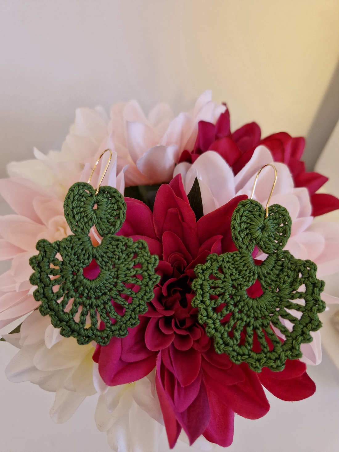 Cercei crosetati - bijuterii - cercei - cercei croșetați - Artynos.ro