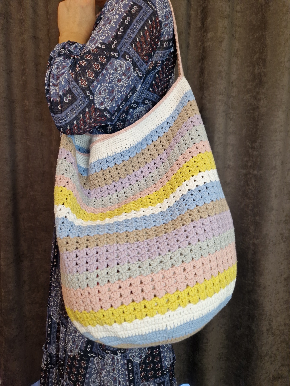 Geanta de plaja crosetata - genți și portofele - genți de mână și umăr - geantă casual - Artynos.ro