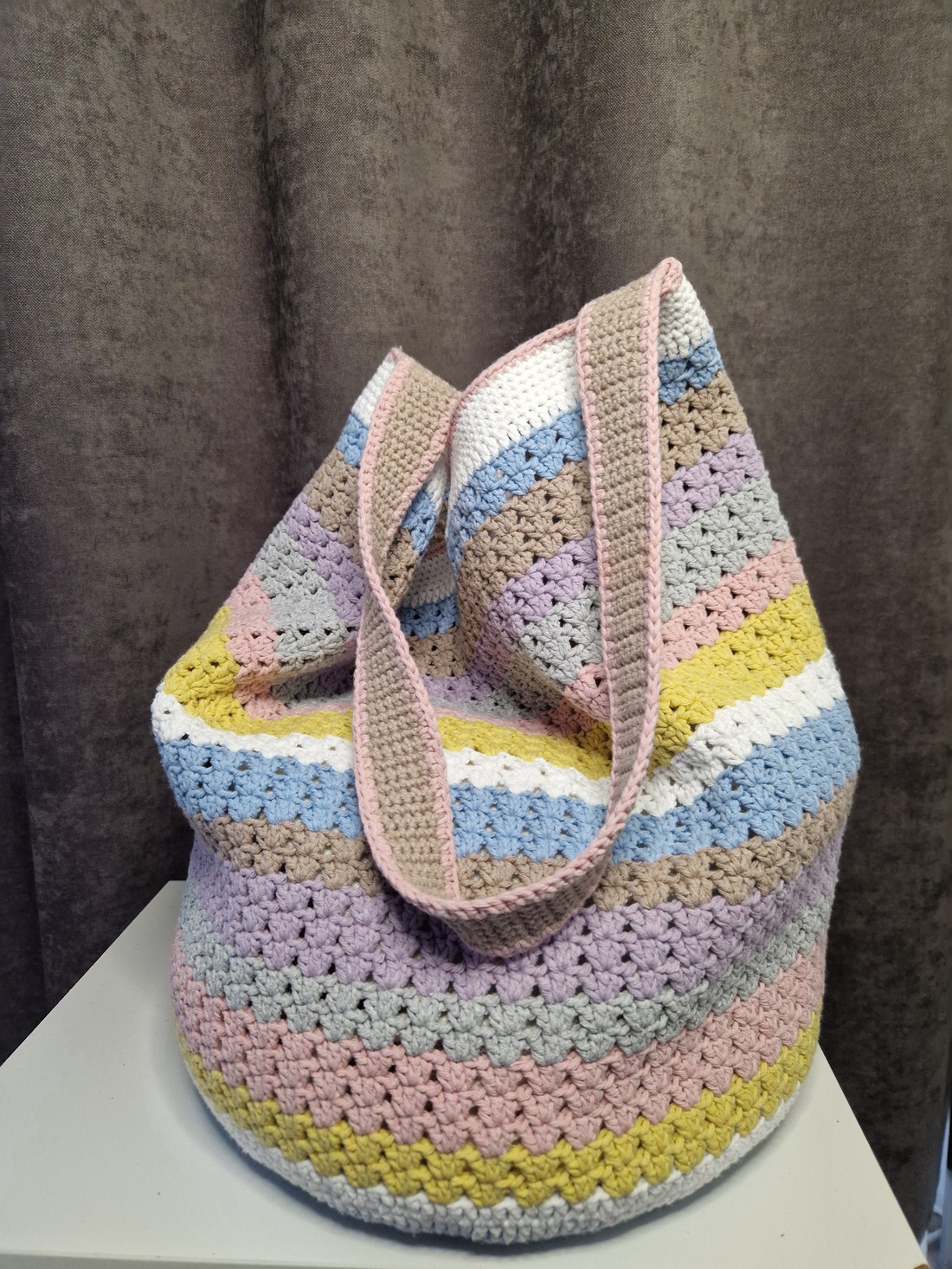 Geanta de plaja crosetata - genți și portofele - genți de mână și umăr - geantă casual - Artynos.ro