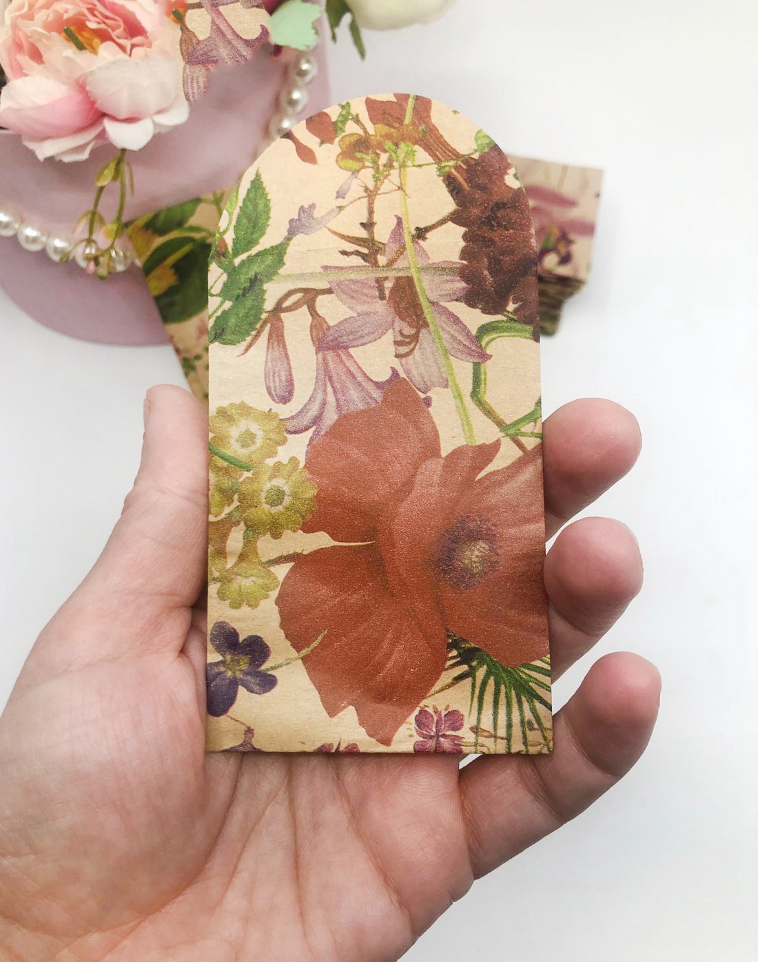 Pungi craft din hartie cu modele diverse - accesorii nuntă - amintiri și cadouri de nuntă - favoruri de nuntă - Artynos.ro