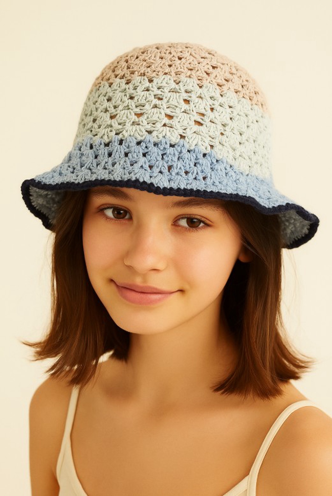 Bucket hat crosetata manual - îmbrăcăminte și modă - eșarfe, pălării, fularuri - pălărie - Artynos.ro