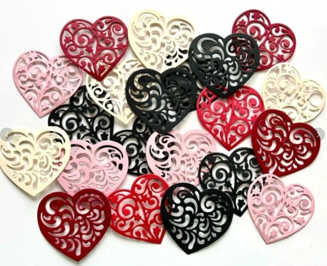 25 de inimi decor scrappbook - accessorii și unelte - hârtie - scrapbook - Artynos.ro 25 de inimi decor scrappbook - accessorii și unelte - hârtie - scrapbook - Artynos.ro