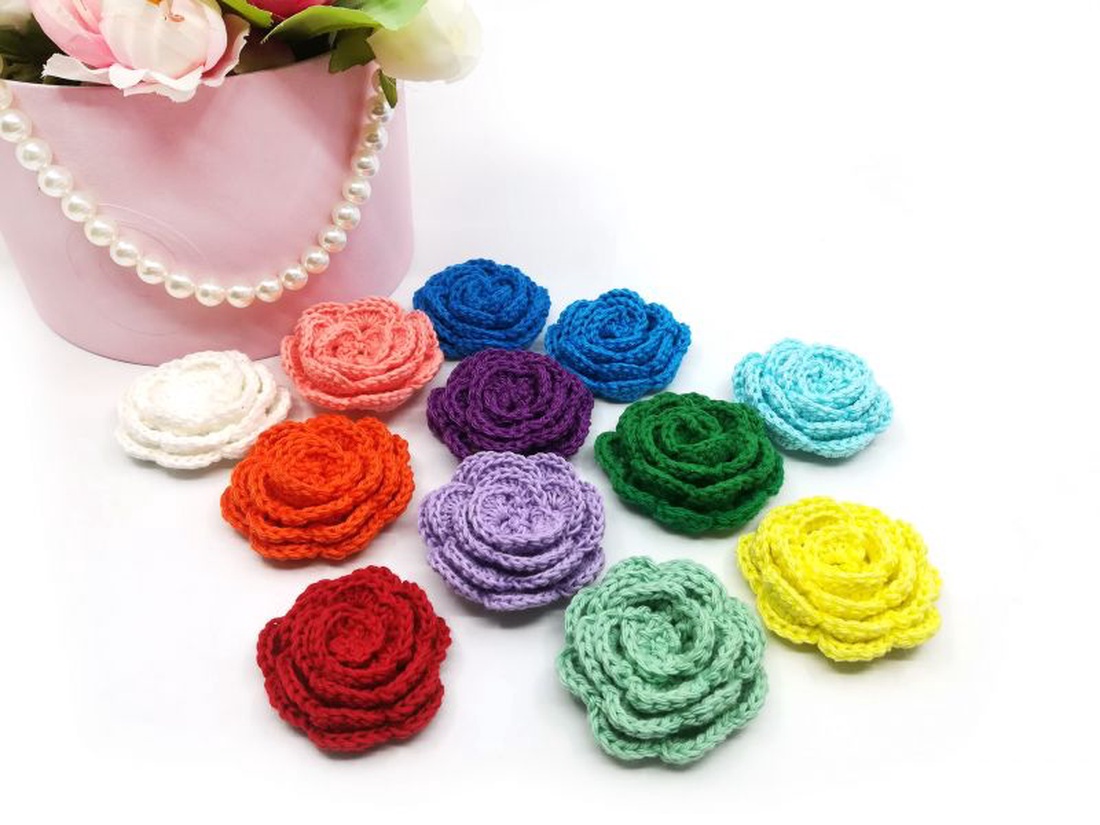  Flori crosetate manual - accessorii și unelte - accesorii decorative - alte accesorii - Artynos.ro