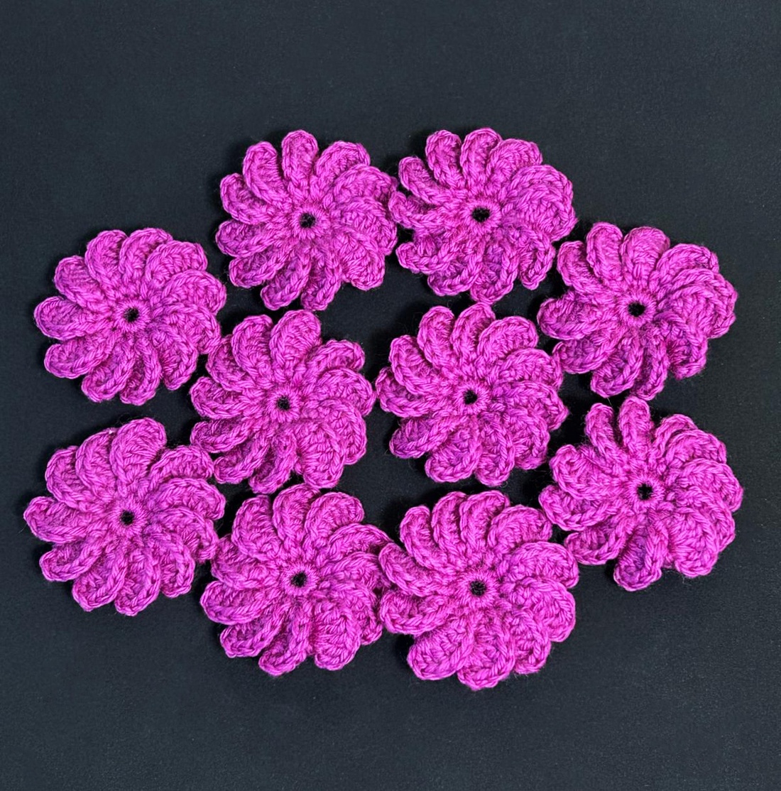 Lot 10 flori crosetate -  - Artynos.ro