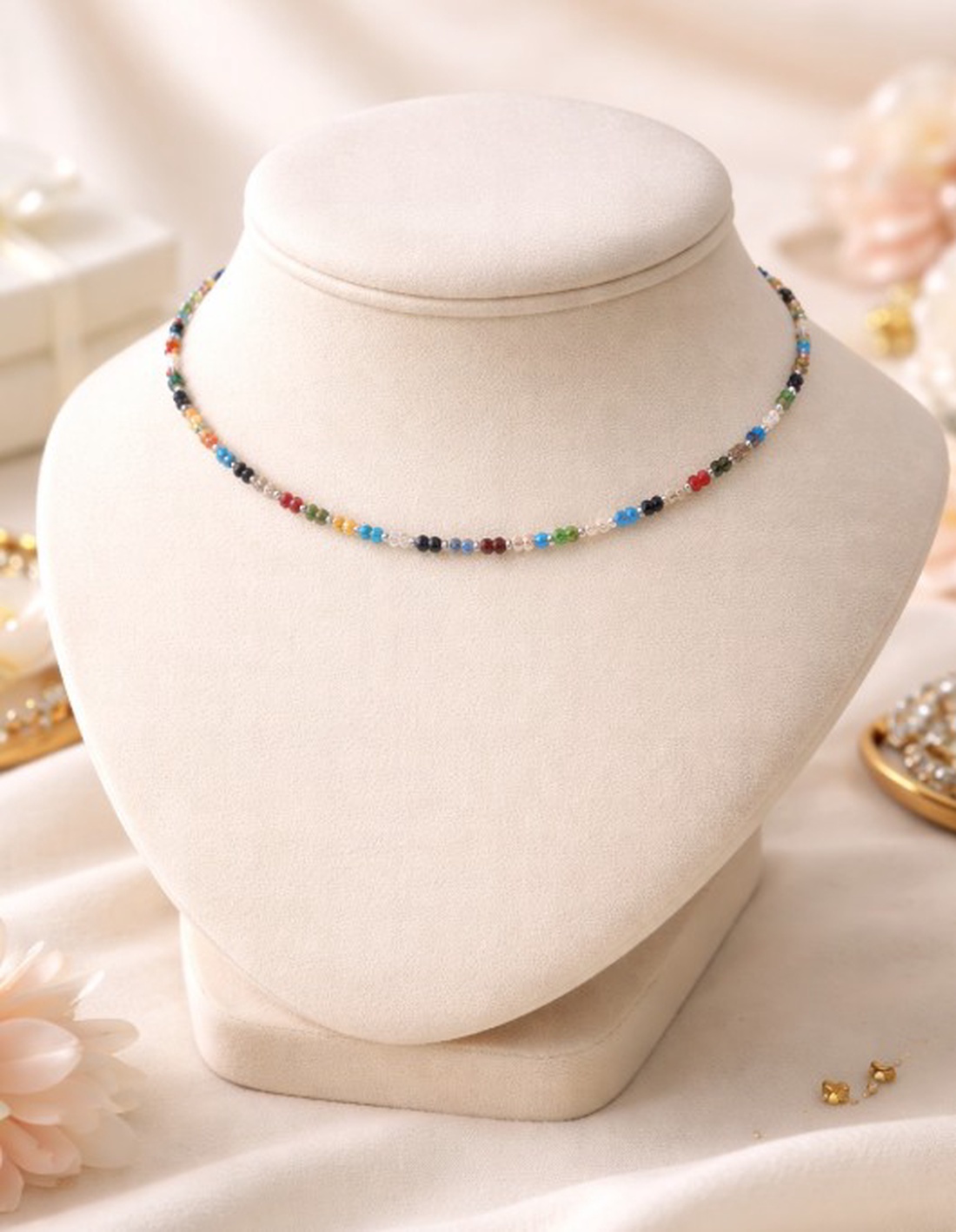 Chocker colorat  - bijuterii - coliere - chockere - Artynos.ro