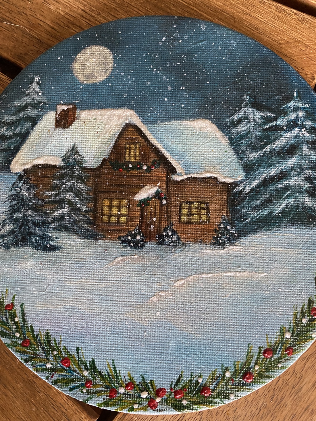Pânză-magnet Crăciun  - crăciun - decorațiuni de crăciun de casă - căsuțe decorative de crăciun - Artynos.ro