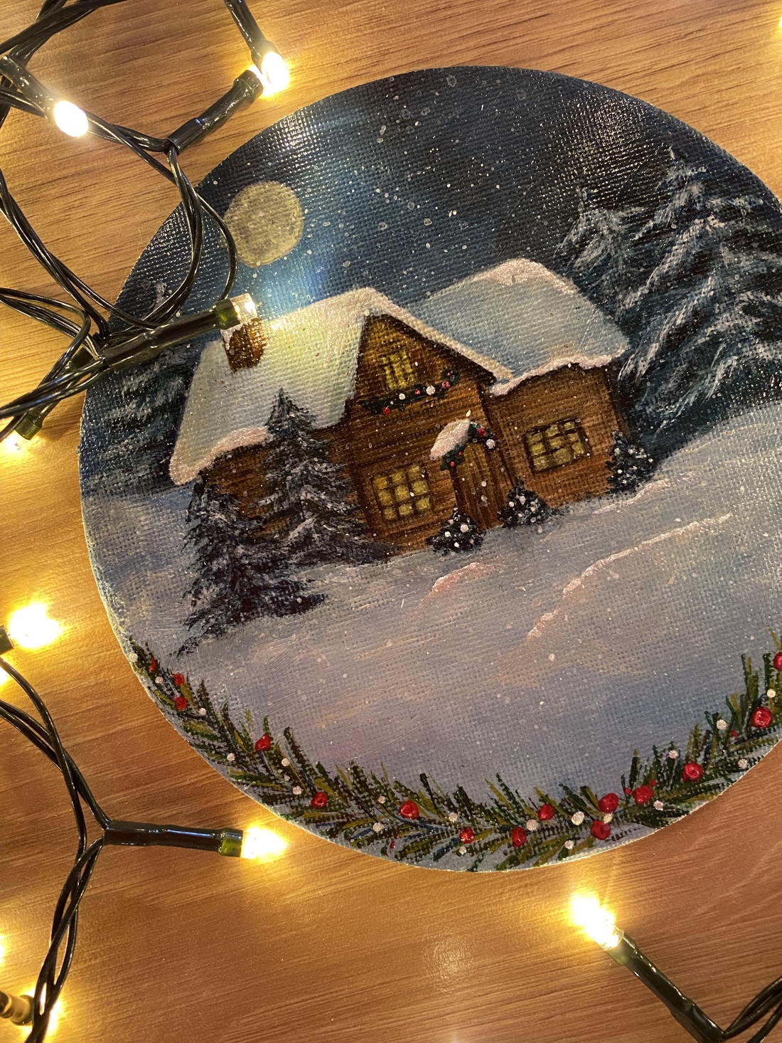 Pânză-magnet Crăciun  - crăciun - decorațiuni de crăciun de casă - căsuțe decorative de crăciun - Artynos.ro