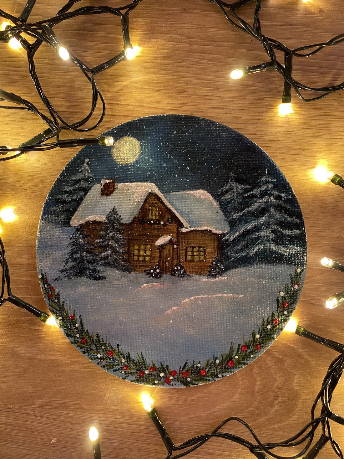 Pânză-magnet Crăciun  - crăciun - decorațiuni de crăciun de casă - căsuțe decorative de crăciun - Artynos.ro