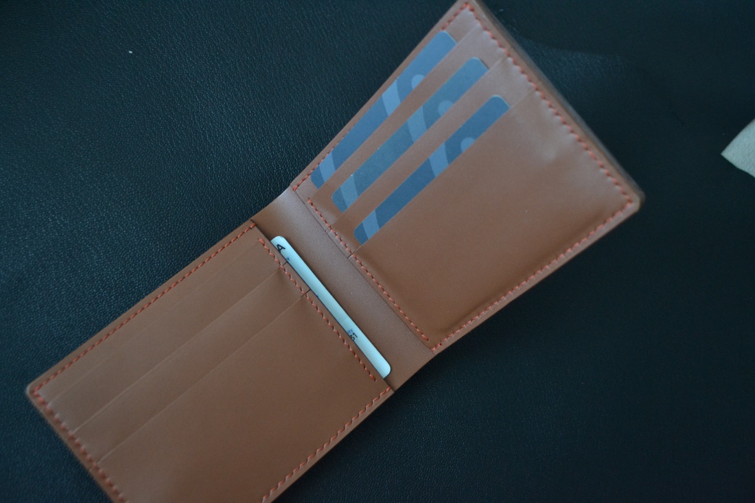 Portofel din piele naturala Classy bi fold lucrat integral manual - genți și portofele - curele genți - Artynos.ro