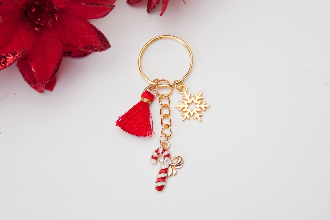 Breloc, geantă ornament Crăciun - Santa Claus baghetă fulg de zăpadă aur - - Artynos.ro Breloc, geantă ornament Crăciun - Santa Claus baghetă fulg de zăpadă aur - - Artynos.ro