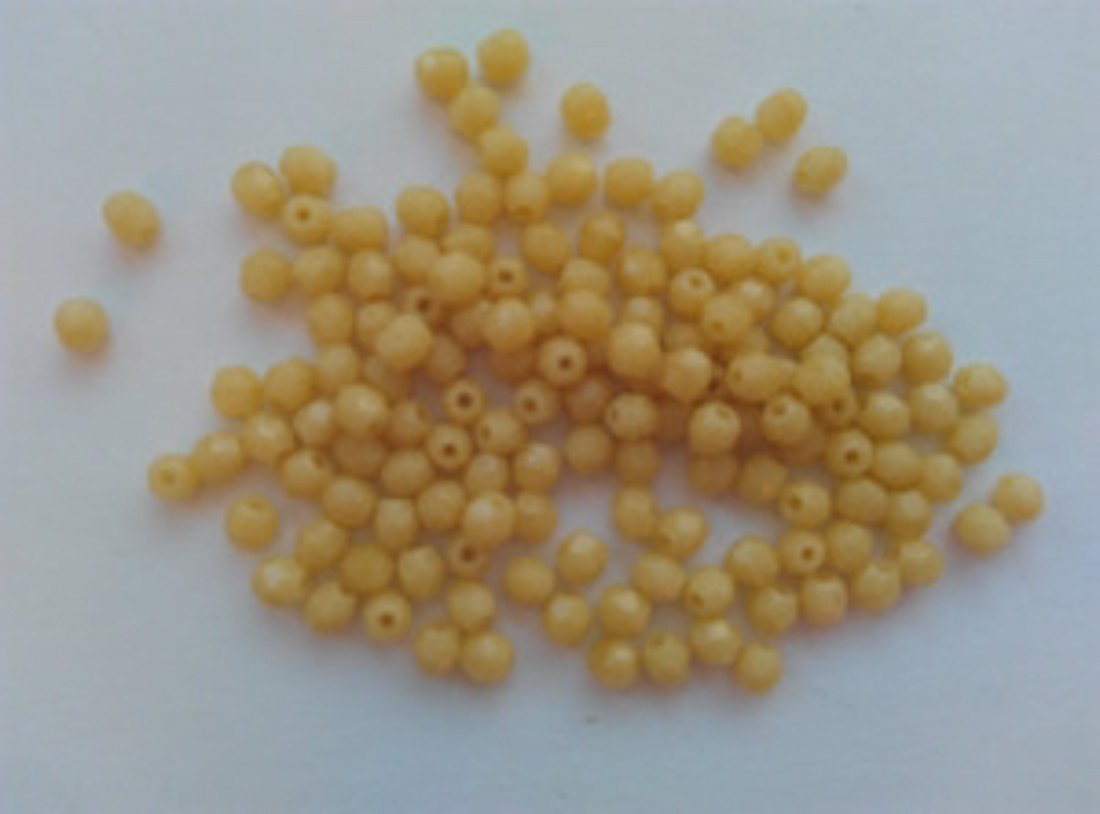 Mărgele cehe din sticlă fațetată - 3mm - 100 buc / pachet - bej - - Artynos.ro Mărgele cehe din sticlă fațetată - 3mm - 100 buc / pachet - bej - - Artynos.ro