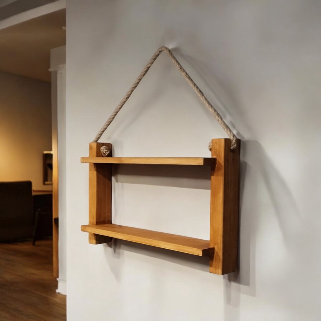 Raft cu frânghie - casă & stil de viață - mobilier artizanal - rafturi  - Artynos.ro