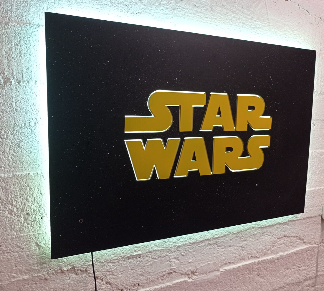 Star Wars perete mural iluminat - - Artynos.ro Star Wars perete mural iluminat - - Artynos.ro