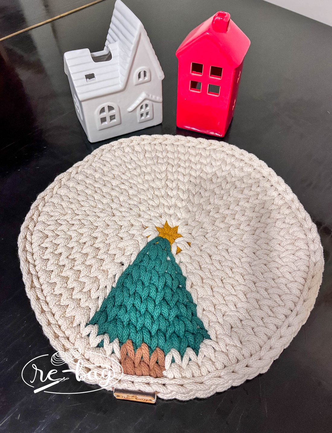 Suport/ decoratiune farfurii  de crăciun, - crăciun - decorațiuni de crăciun de casă - decor pentru masă de crăciun - Artynos.ro