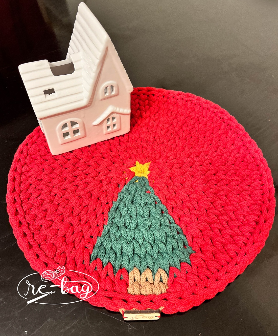 Suport/ decoratiune farfurii  de crăciun, - crăciun - decorațiuni de crăciun de casă - decor pentru masă de crăciun - Artynos.ro