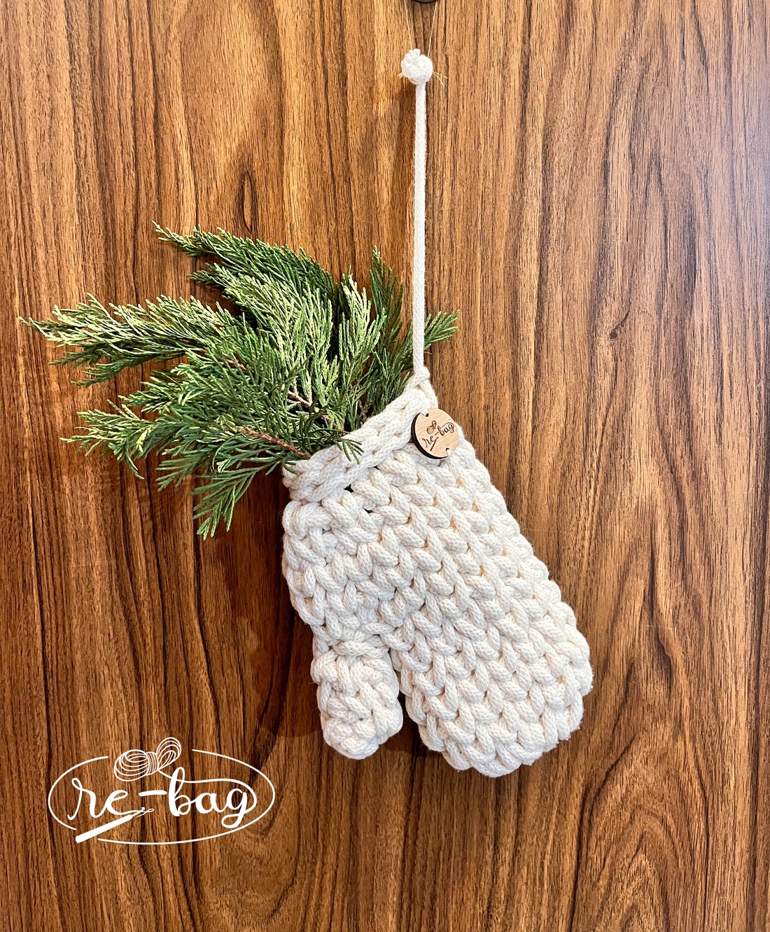 Decorațiune de ușă de crăciun- mănușă - crăciun - decorațiuni de crăciun de casă - decorațiuni pentru ușă de crăciun - Artynos.ro