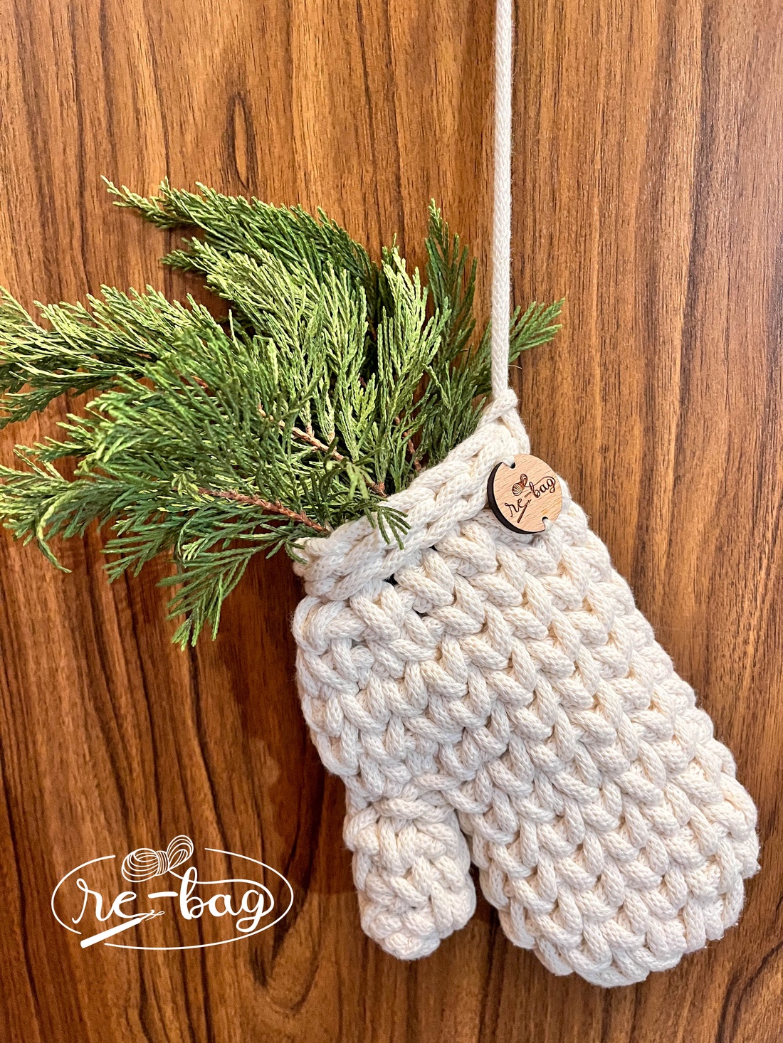 Decorațiune de ușă de crăciun- mănușă - crăciun - decorațiuni de crăciun de casă - decorațiuni pentru ușă de crăciun - Artynos.ro