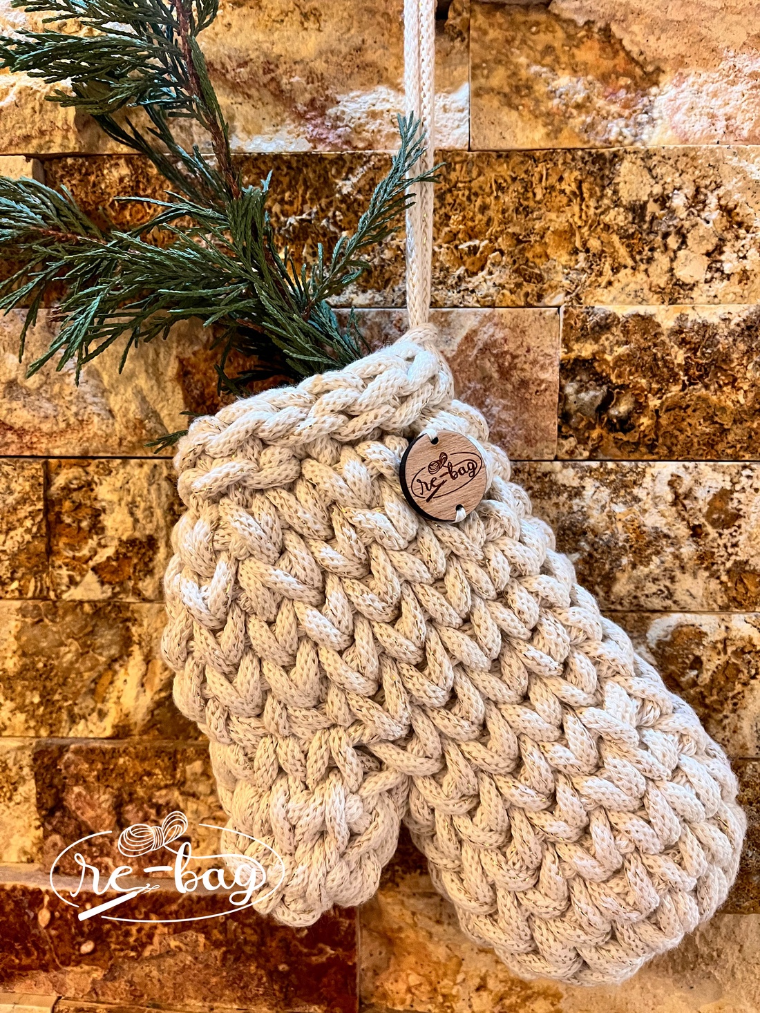 Decorațiune de ușă de crăciun- mănușă - crăciun - decorațiuni de crăciun de casă - decorațiuni pentru ușă de crăciun - Artynos.ro