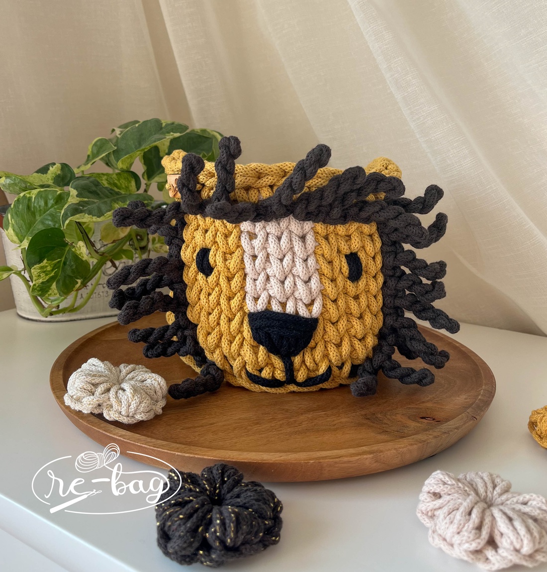 Coșuleț depozitare în formă de leu - casă & stil de viață - echipament pentru camera copiilor - cutie pentru jucării - Artynos.ro