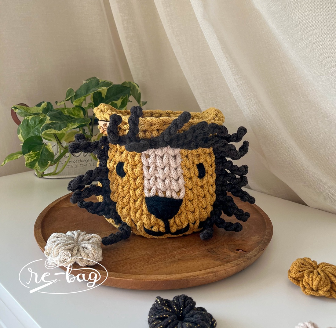 Coșuleț depozitare în formă de leu - casă & stil de viață - echipament pentru camera copiilor - cutie pentru jucării - Artynos.ro