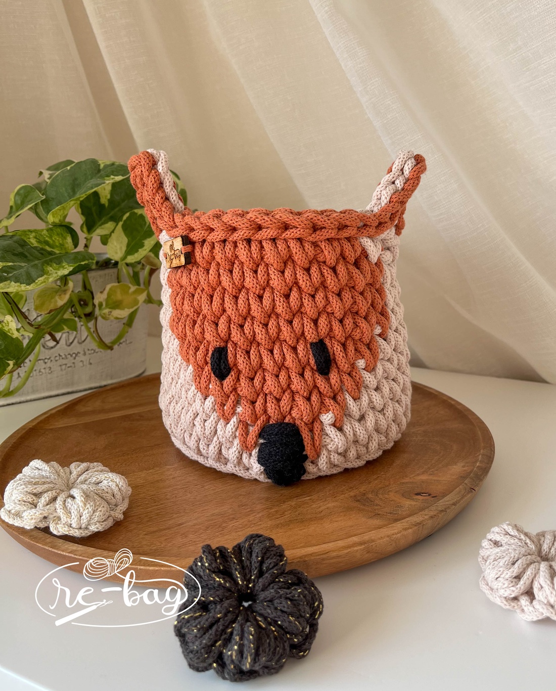 Coșuleț depozitare în formă de vulpe - casă & stil de viață - echipament pentru camera copiilor - cutie pentru jucării - Artynos.ro