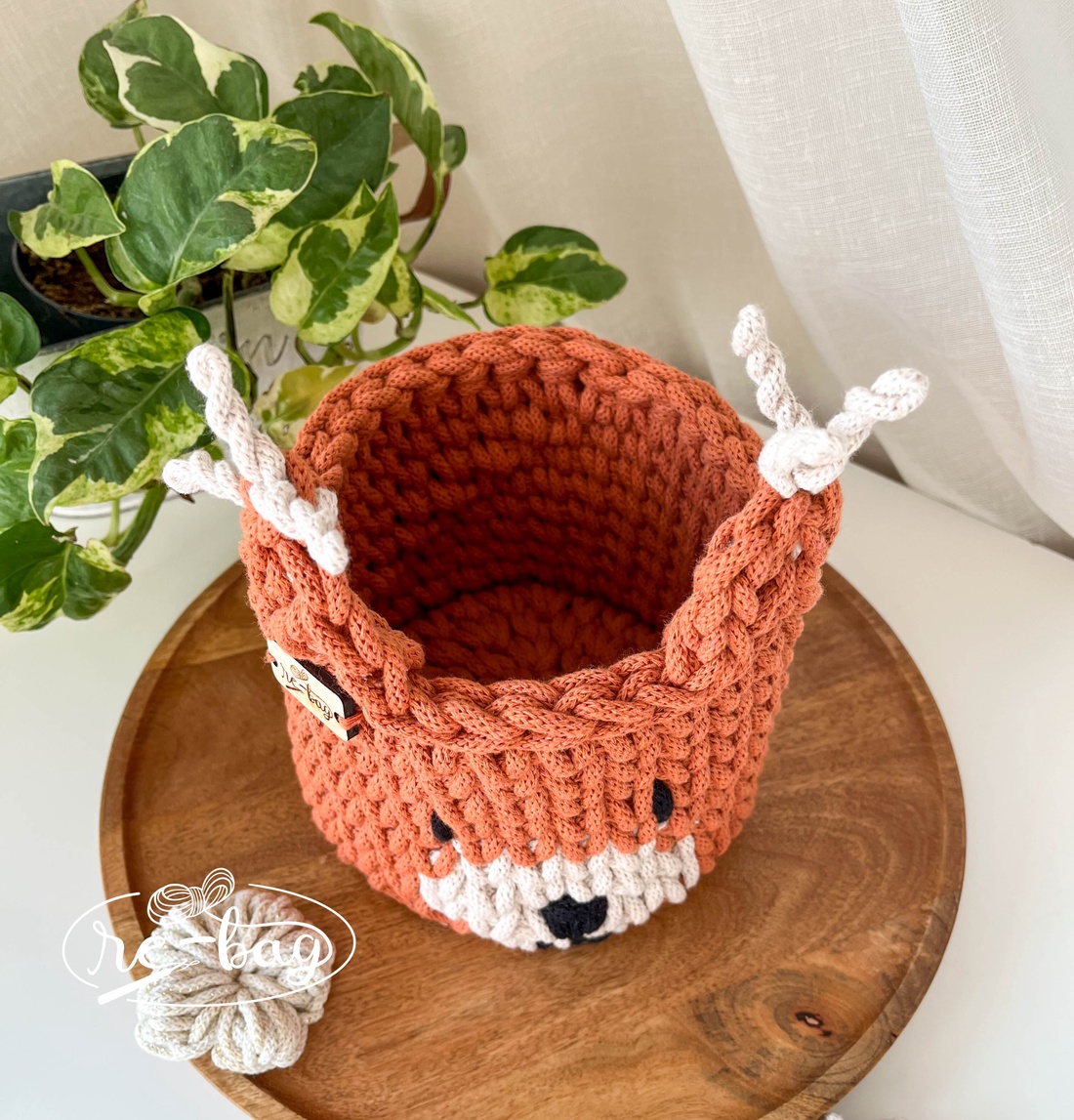 Coșuleț depozitare în formă de veveriță - casă & stil de viață - echipament pentru camera copiilor - cutie pentru jucării - Artynos.ro