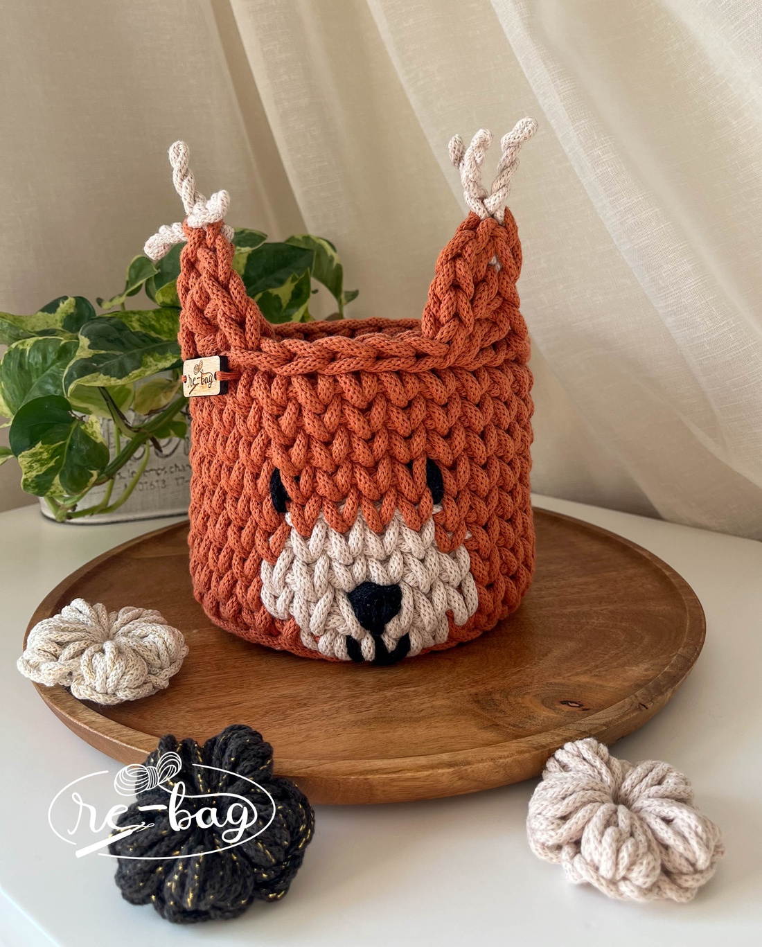 Coșuleț depozitare în formă de veveriță - casă & stil de viață - echipament pentru camera copiilor - cutie pentru jucării - Artynos.ro