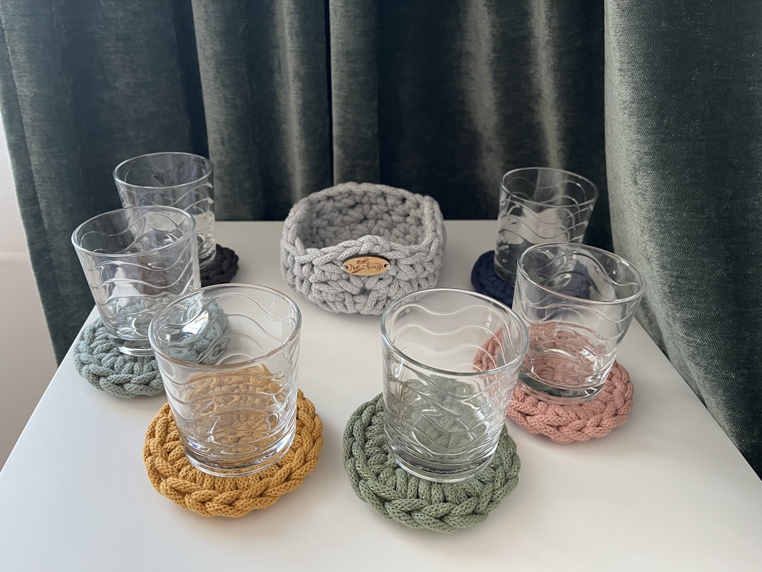 Set suport pahare cu coșuleț - casă & stil de viață - echipamente de bucătărie - decor de bucătărie - decorațiuni de bucătărie - Artynos.ro