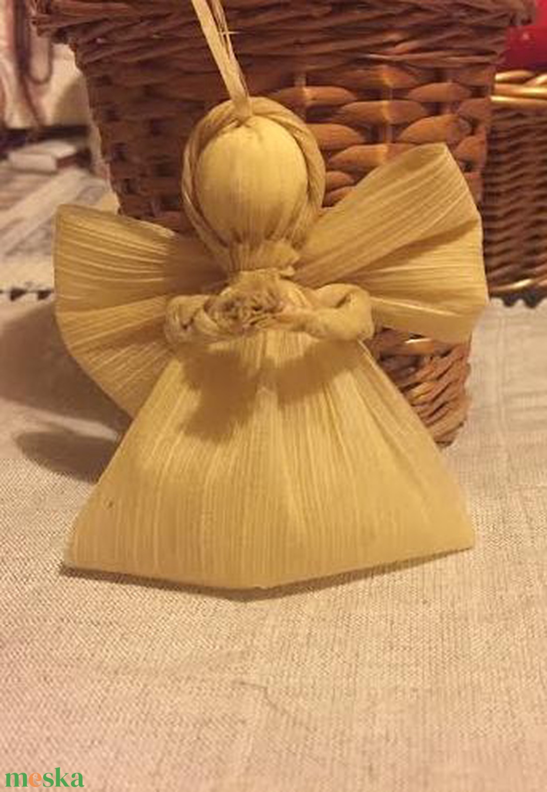 Csuhé angyalka - crăciun - decorațiuni de crăciun de casă - decor pentru masă de crăciun - Artynos.ro