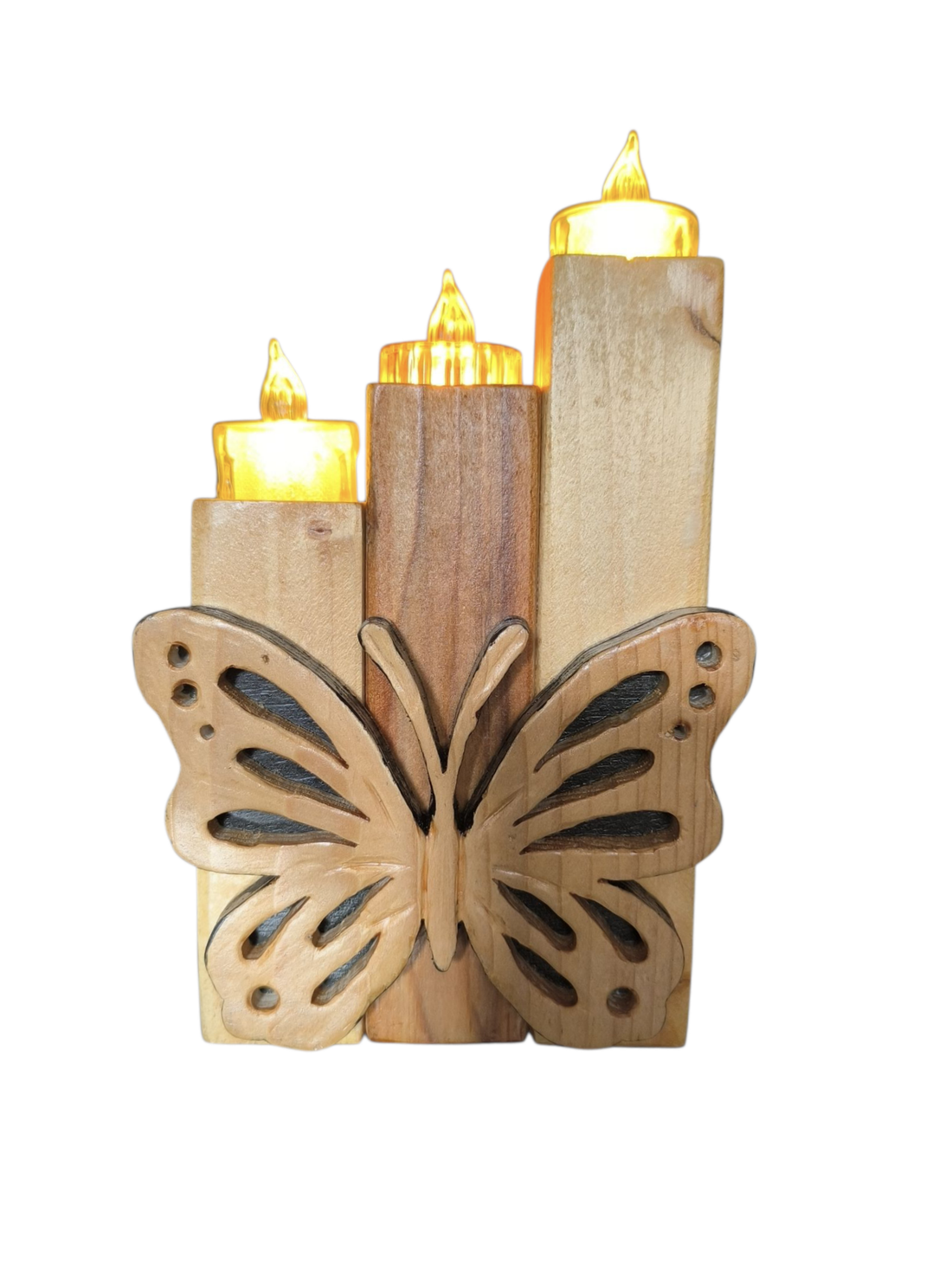 Suport din lemn  - crăciun - decorațiuni de crăciun de casă - luminițe de crăciun - Artynos.ro