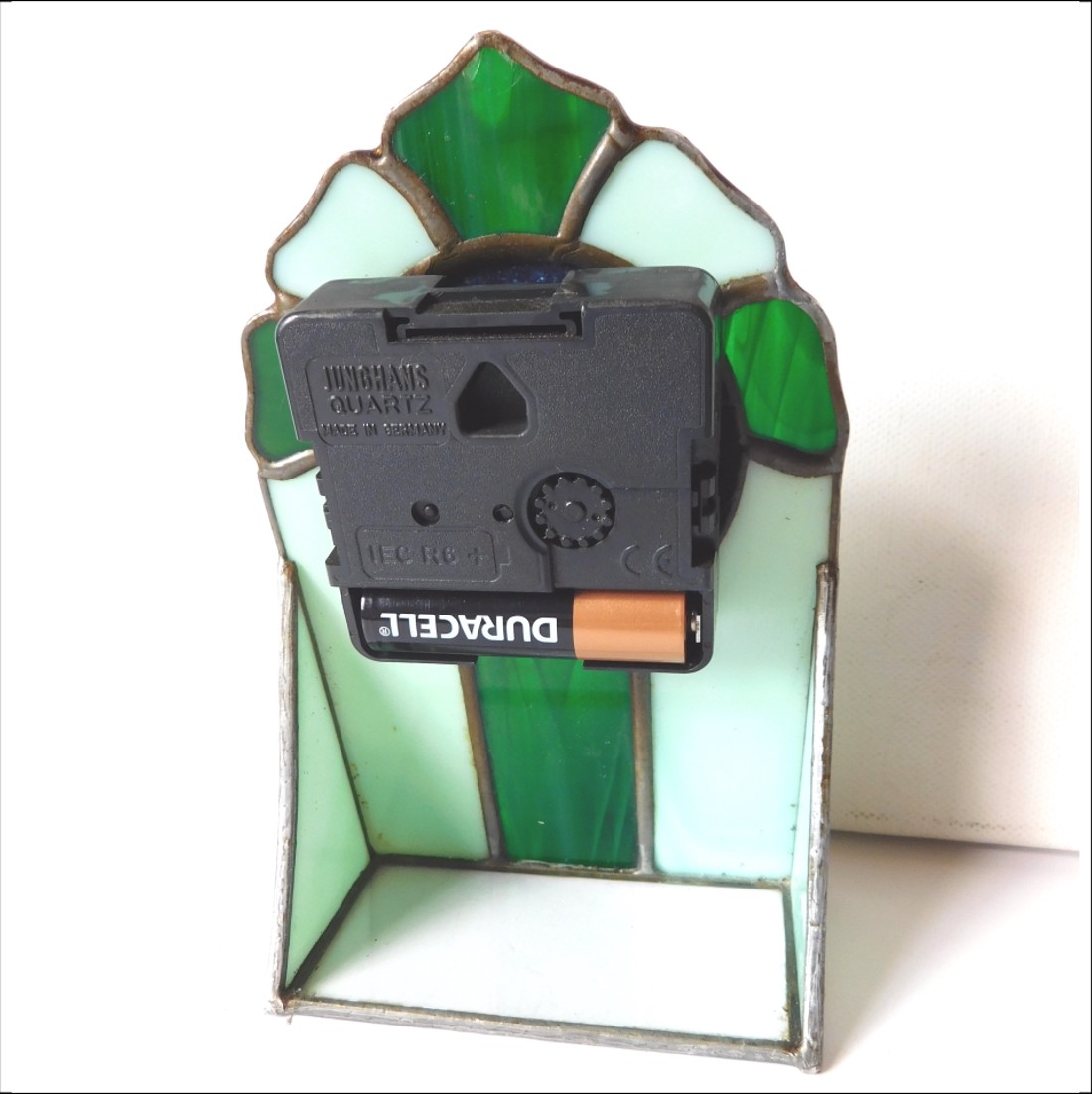 Ceas Tiffany vintage cu inscripția Renault Indycar - casă & stil de viață - decorațiuni de casă - decorațiuni de pereți - ceasuri de perete - Artynos.ro