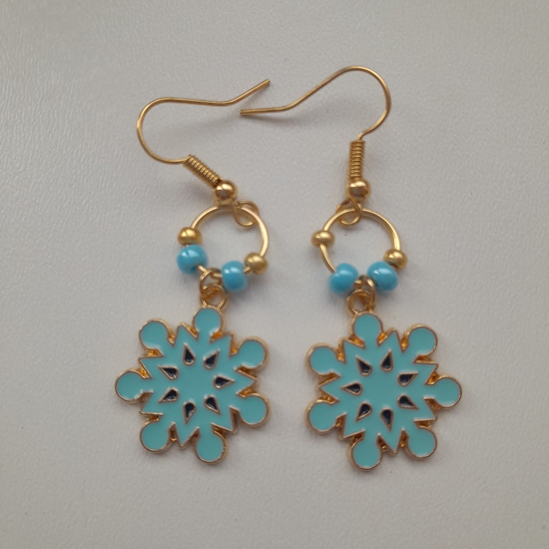 Cercei de Crăciun - fulg de nea -  - Artynos.ro