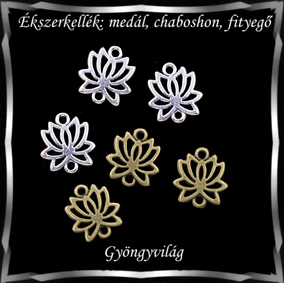 Accesorii pentru bijuterii: pandantiv, caboshon, dangle BMCF-2-25 4 buc/pachet în mai multe culori -  - Artynos.ro
