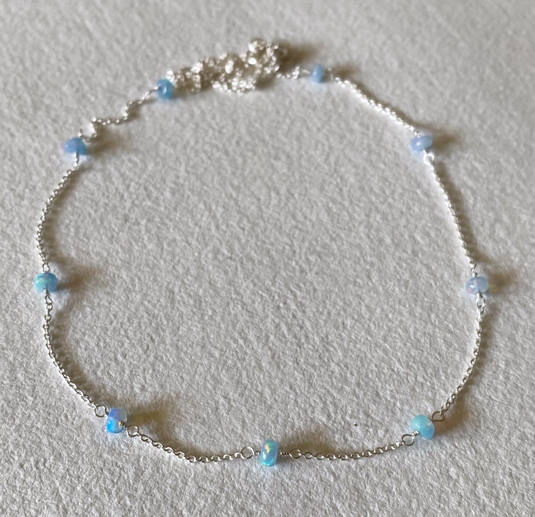 Colier din argint cu opal - - Artynos.ro Colier din argint cu opal - - Artynos.ro