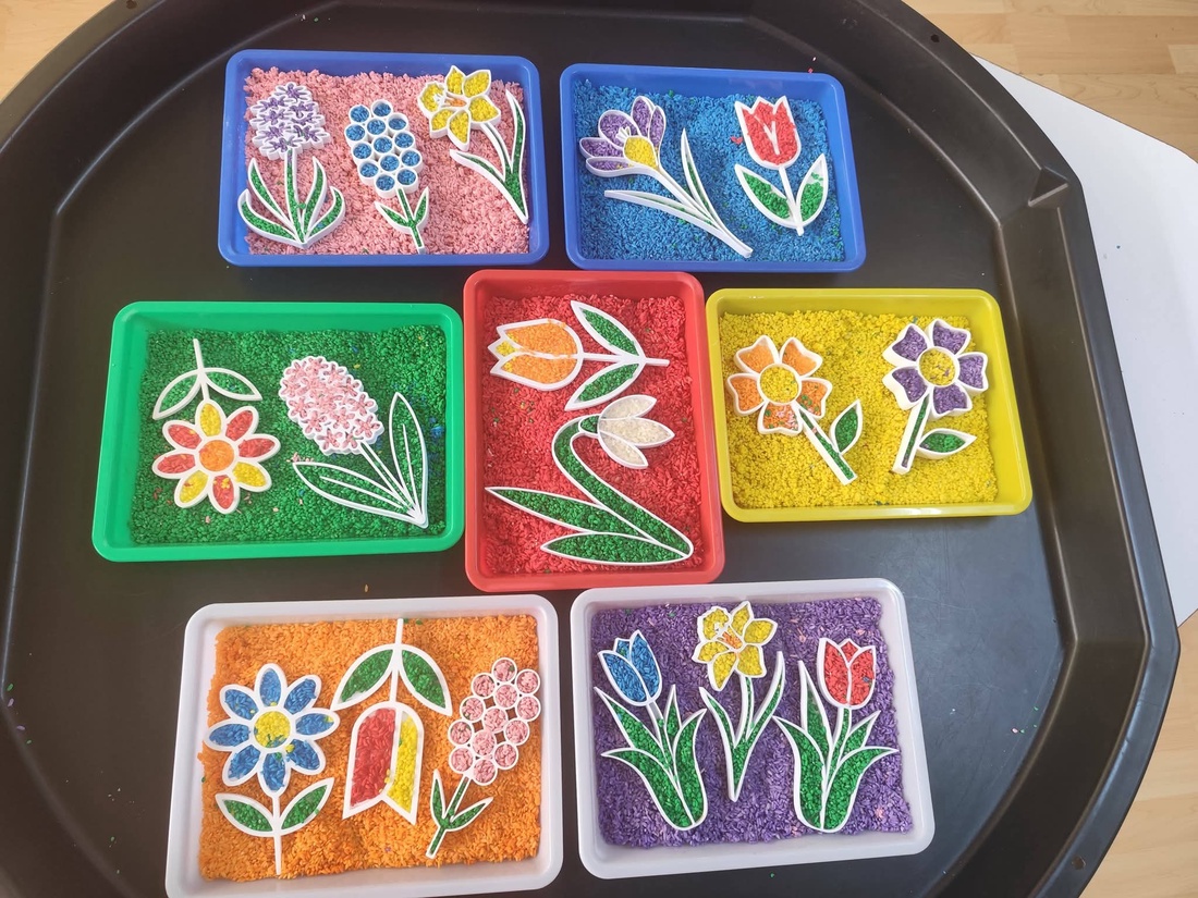 Tăvițe senzoriale  - jucării și echipamente pentru copii - jocuri de gândire - curcubeu montessori, jocuri waldorf - Artynos.ro