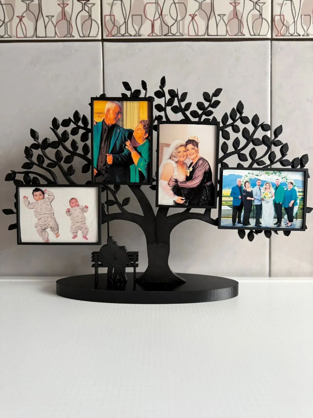 Arbore genealogic  - crăciun - cadouri de moș crăciun - decor cu moș crăciun - Artynos.ro