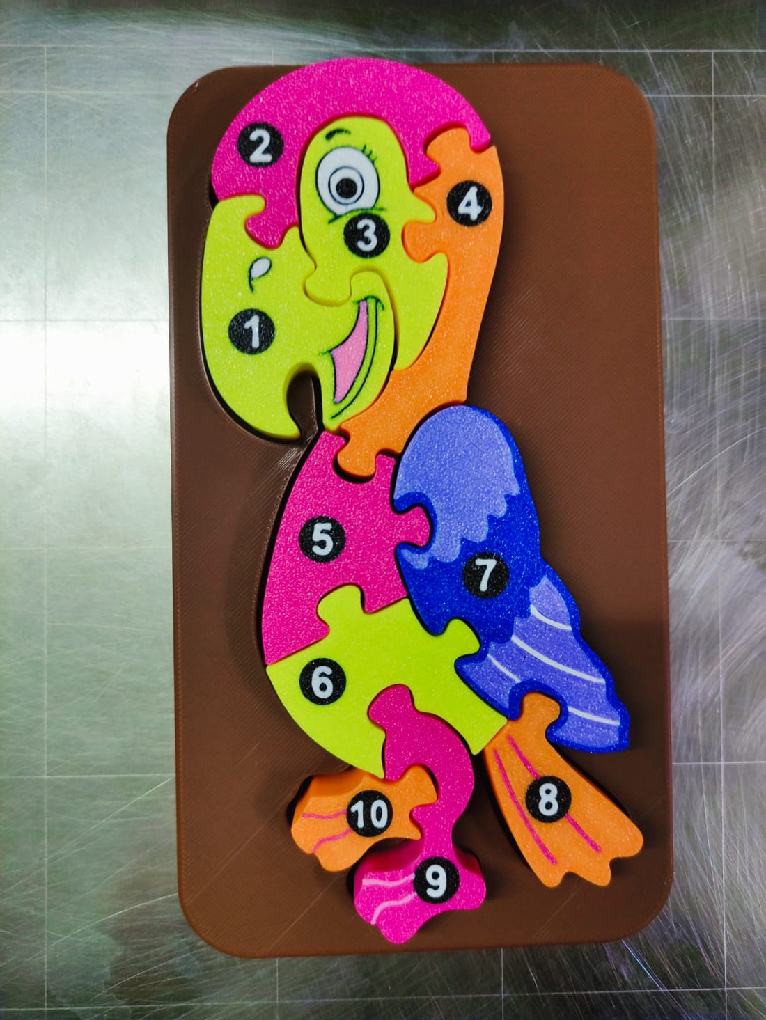 Puzzle montessori animale  - jucării și echipamente pentru copii - jocuri de gândire - curcubeu montessori, jocuri waldorf - Artynos.ro