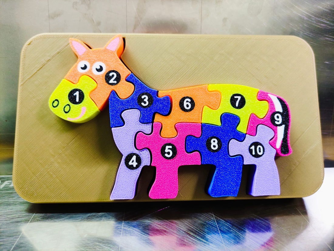 Puzzle montessori animale  - jucării și echipamente pentru copii - jocuri de gândire - curcubeu montessori, jocuri waldorf - Artynos.ro