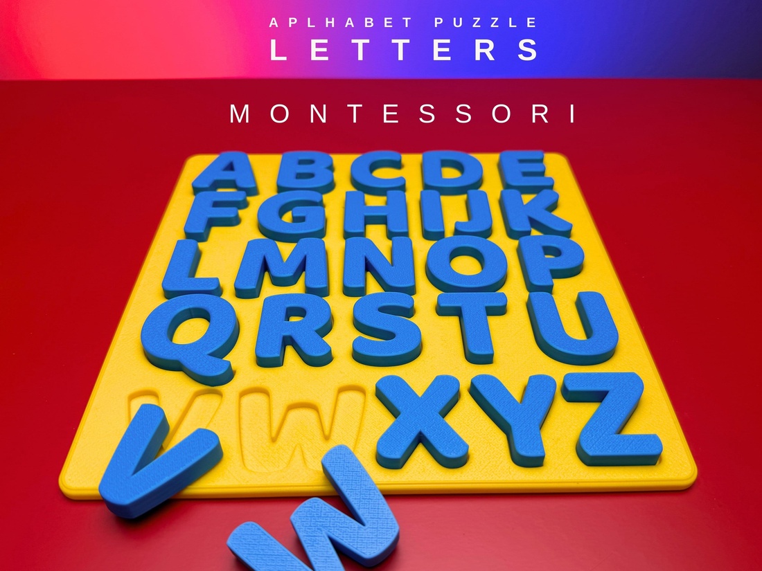 Alfabet montessori  - jucării și echipamente pentru copii - jocuri de gândire - curcubeu montessori, jocuri waldorf - Artynos.ro