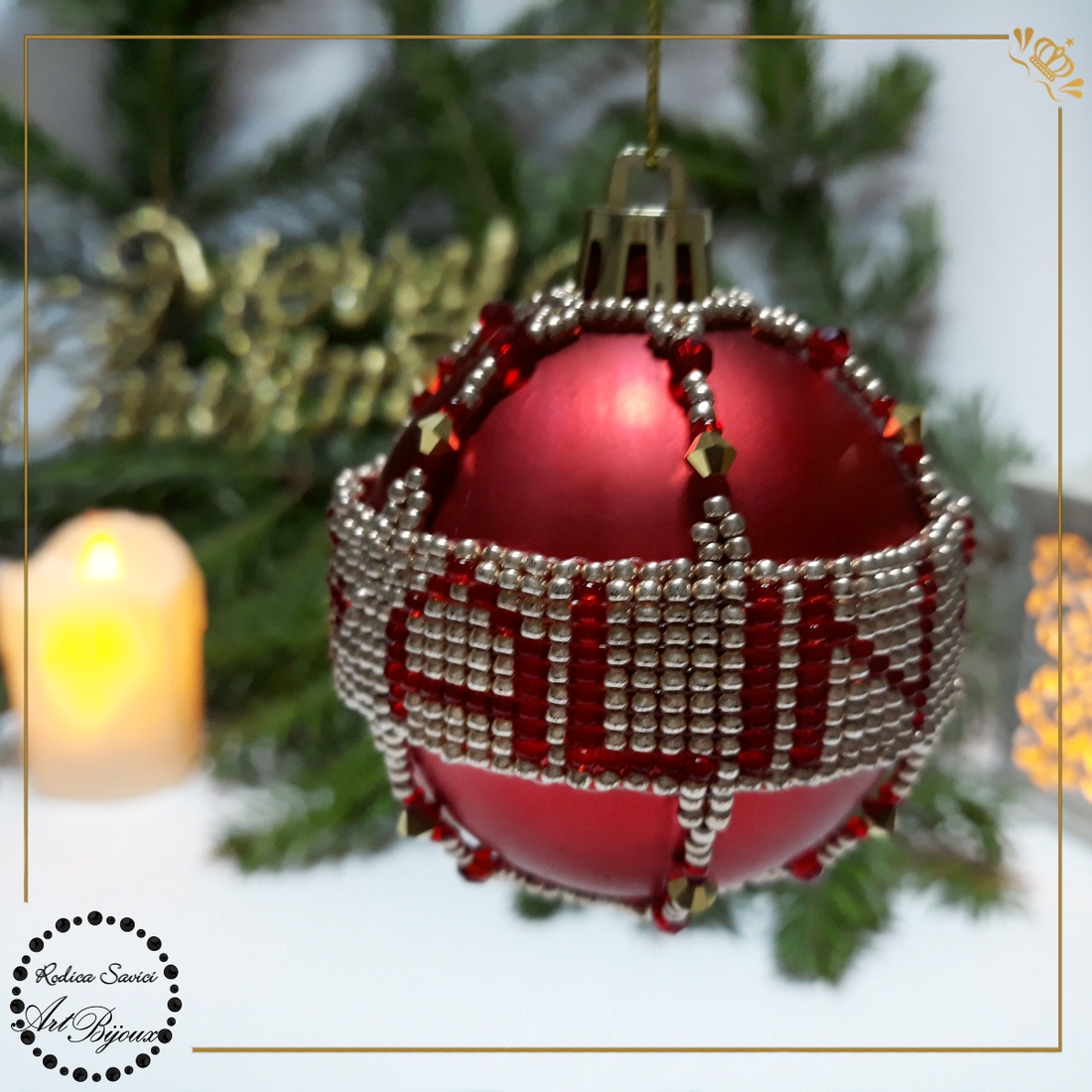 Globuleț de Crăciun PERSONALIZAT cu nume - decorat cu mărgele - accesorii de crăciun - decorațiuni de crăciun de casă - decorațiuni pentru pomul de crăciun - Artynos.ro Globuleț de Crăciun PERSONALIZAT cu nume - decorat cu mărgele - accesorii de crăciun - decorațiuni de crăciun de casă - decorațiuni pentru pomul de crăciun - Artynos.ro